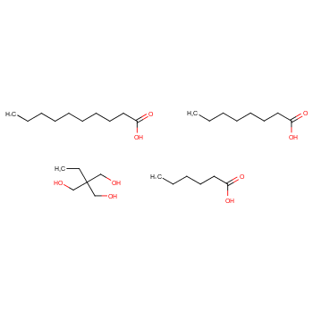 Decanoic acid, mixed esters with hexanoic acid, octanoic acid and trimethylolpropane