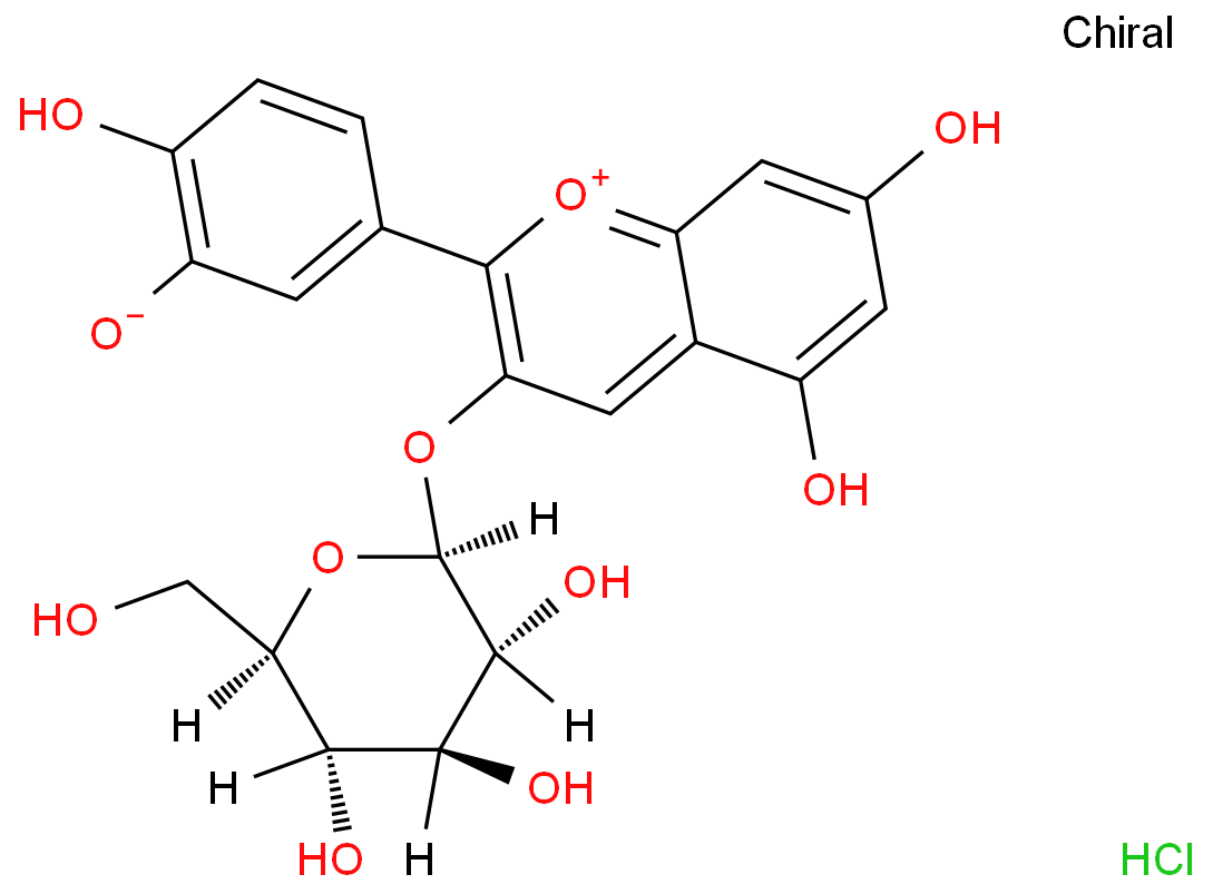 矢车菊素-3-O-葡萄糖苷 产品图片