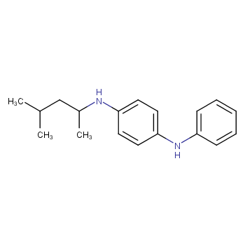 N-(1,3-Dimethylbutyl)-N'-phenyl-p-phenylenediamine structure