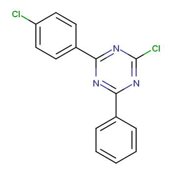 2-chloro-4-(4-chlorophenyl)-6-phenyl-1,3,5-triazine