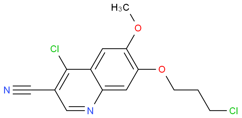 4-氯-7-(3-氯丙氧基)-3-氰基-6-甲氧基喹啉  214470-68-5 产品图片