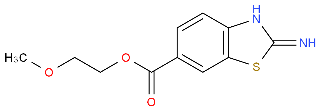 2-methoxyethyl 2-amino-1,3-benzothiazole-6-carboxylate