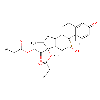 Betamethasone 17,21-dipropionate structure