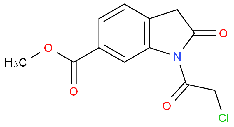 1-(2-chloroacetyl)-2-oxo-2,3-dihydro-1H-indole-6-carboxylic acid methyl ester