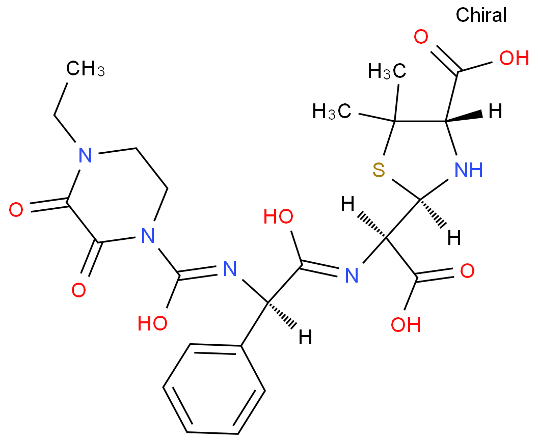 哌拉西林杂质B化学结构式