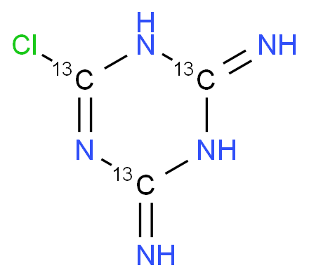 Desethyl-desisopropyl Atrazine-13C3