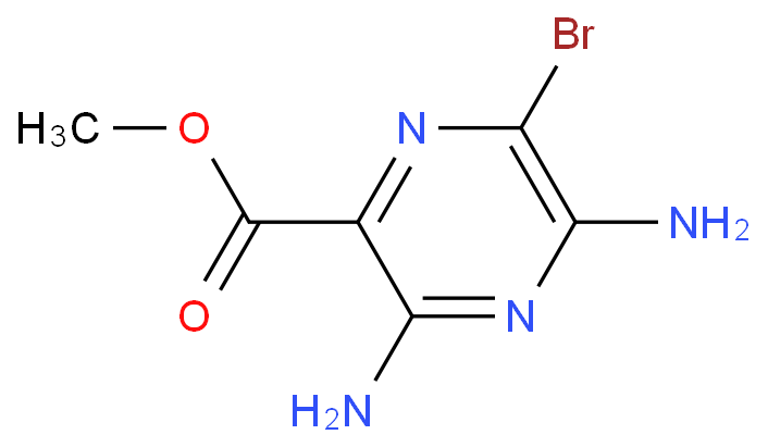 3,5-二氨基-6-溴吡嗪-2-甲酸甲酯 CAS号:1458-20-4科研及生产专用 高校及研究所支持货到付款