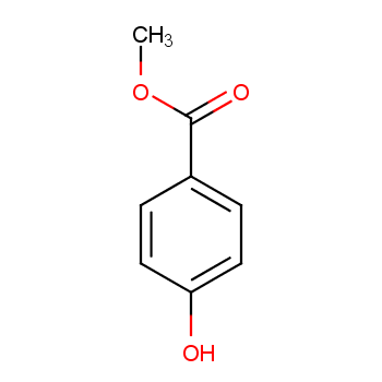 99-76-3 对羟基苯甲酸甲酯 结构式图片