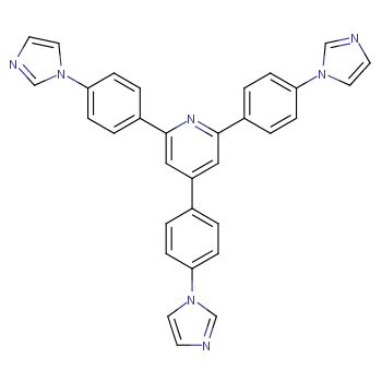 2,4,6-三(4-(1H-咪唑-1-基)苯基)吡啶CAS2757730-32-6（MOF/COF配体优势供应，质量保证