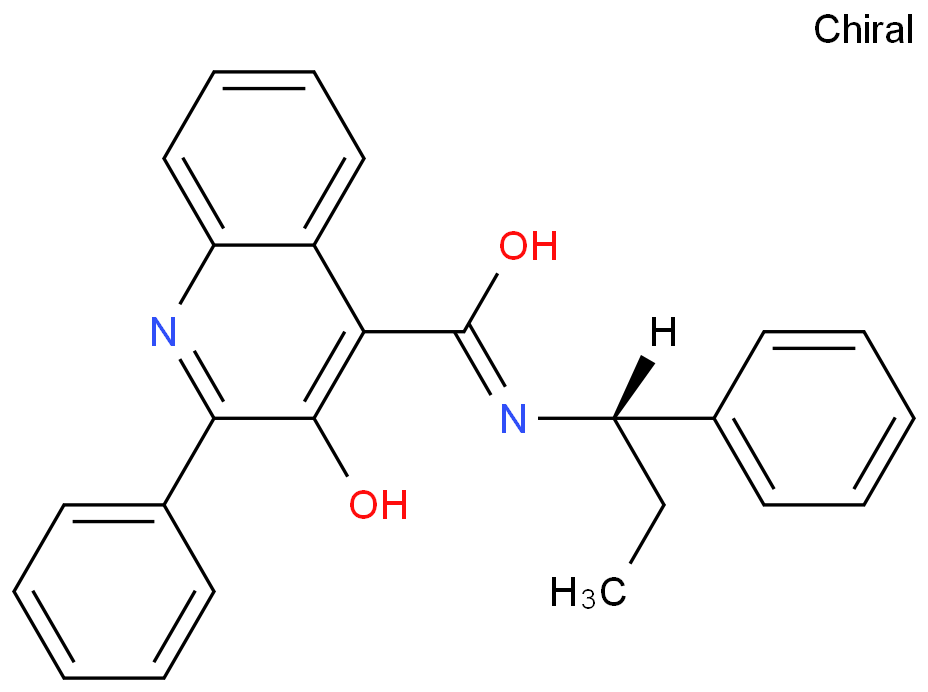 (S)-3-羟基-2-苯基-N-(1-苯基丙基)喹啉-4-甲酰胺/174636-32-9