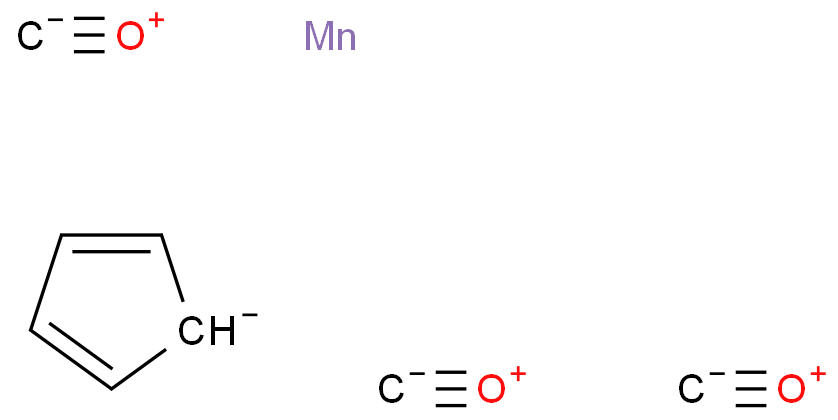 CYCLOPENTADIENYLMANGANESE TRICARBONYL; 12079-65-1 structural formula