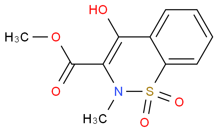 Methyl 4-hydroxy-2-methyl-(2H)-1,2-benzothiazine-3-carboxylate-1,1-dioxide  