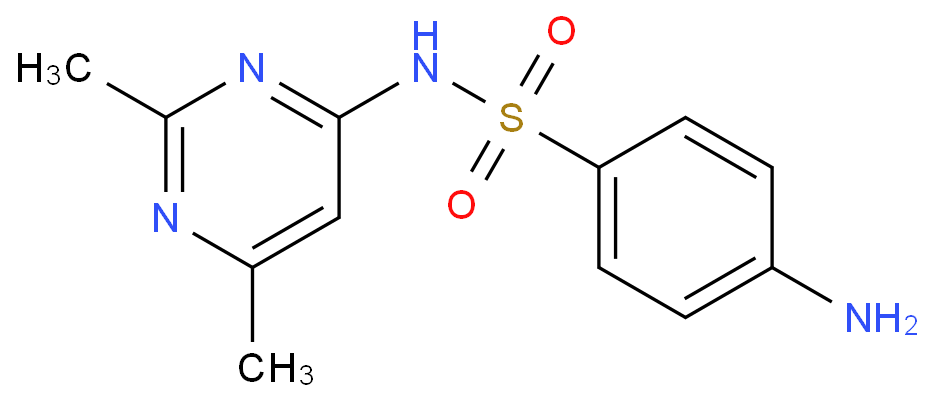 磺胺索嘧啶化学结构式