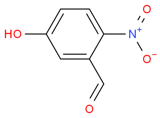 5-羟基-2-硝基苯甲醛化学结构式