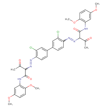 Butanamide,2,2'-[(3,3'-dichloro[1,1'-biphenyl]-4,4'-diyl)bis(2,1-diazenediyl)]bis[N-(2,5-dimethoxyphenyl)-3-oxo-  