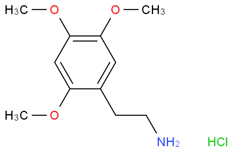 2-(2,4,5-三甲氧基苯基)乙胺;CAS号3166-78-7；科研实验用/质量保证