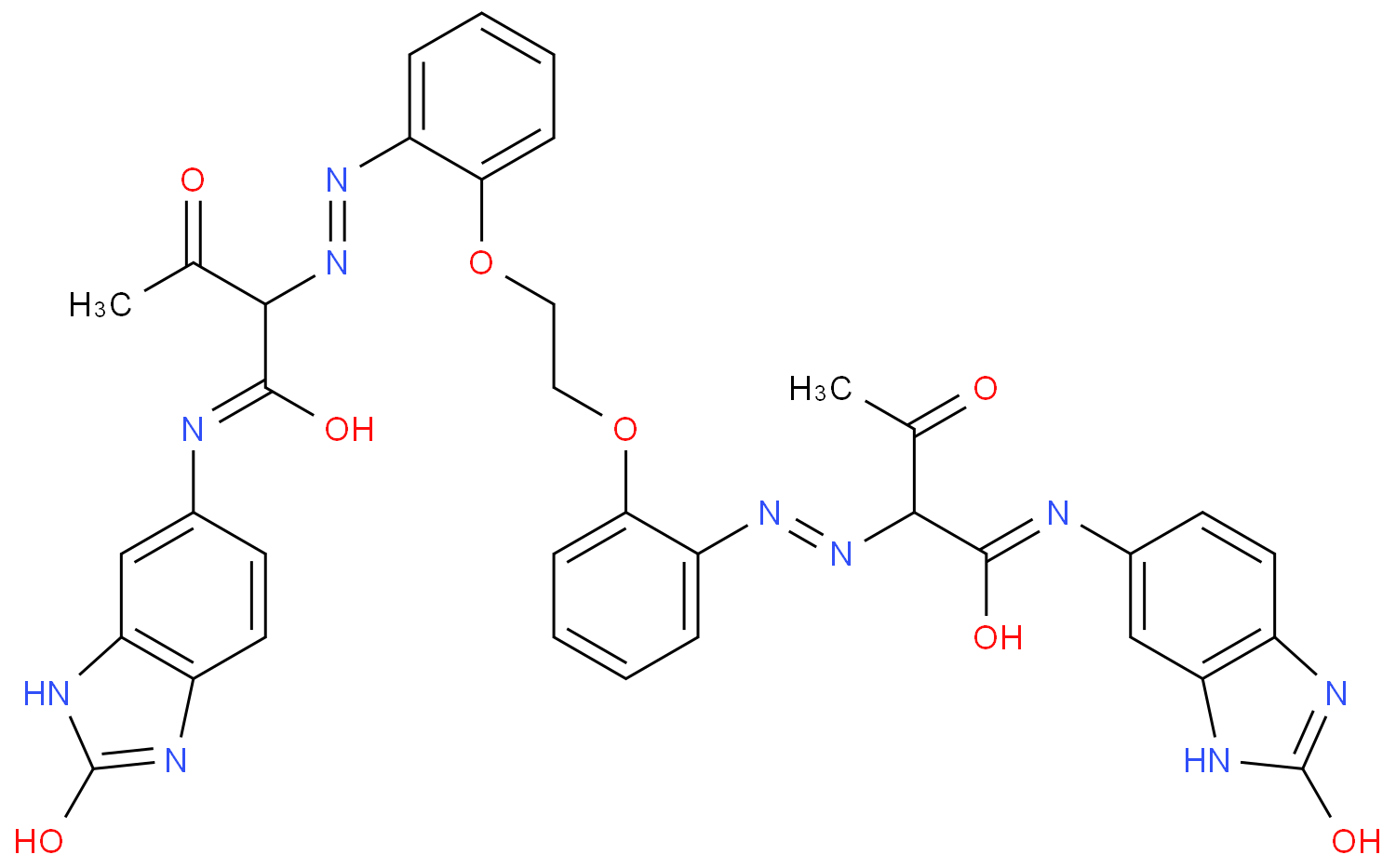 2-[[2-[2-[2-[[1,3-dioxo-1-[(2-oxo-1,3-dihydrobenzimidazol-5-yl)amino]butan-2-yl]diazenyl]phenoxy]ethoxy]phenyl]diazenyl]-3-oxo-N-(2-oxo-1,3-dihydrobenzimidazol-5-yl)butanamide