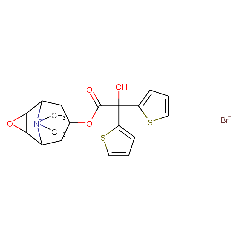 Tiotropium bromide; 136310-93-5 structural formula