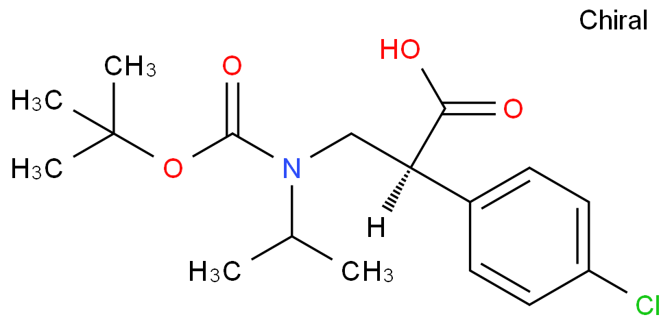 (S)-3-[(叔丁氧基羰基)(异丙基)氨基]-2-(4-氯苯基)丙酸，CAS号：1001179-33-4  科研现货！