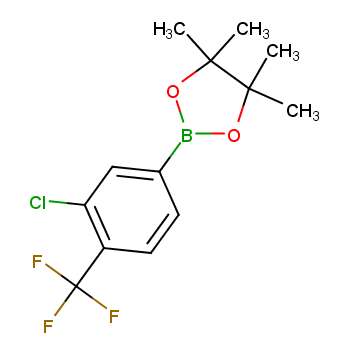 2-(3-氯-4-(三氟甲基)苯基)-4,4,5,5-四甲基-1,3,2-二氧硼杂环戊烷CAS：1165935-97-6