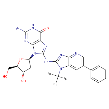N-(DEOXYGUANOSIN-8-YL)-2-AMINO-1-METHYL-D3-6-PHENYLIMIDAZO[4,5-B]PYRIDINE