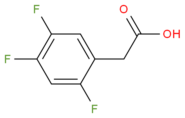 2,4,5-Trifluorophenylacetic acid structure