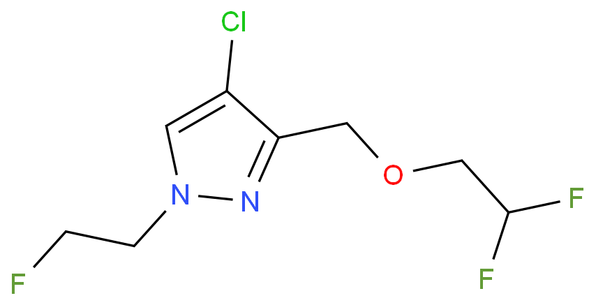 4-bromo-1-(2,2-difluoroethyl)-3-(isopropoxymethyl)-1H-pyrazole structure