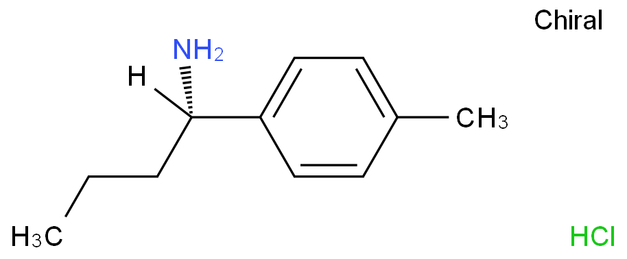 (S)-1-(4-甲基苯基)丁基胺化学结构式
