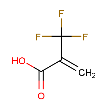 2-(三氟甲基)丙烯酸化学结构式