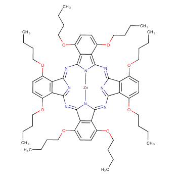 1,4,8,11,15,18,22,25-八丁氧基酞菁锌盐