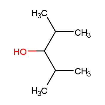 2,4-二甲基-3-戊醇化学结构式