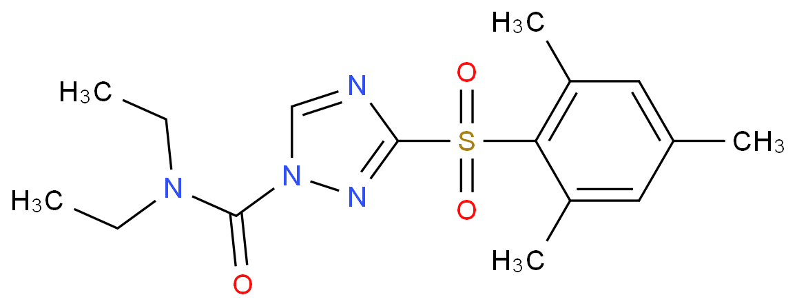 1H-1,2,4-Triazole-1-carboxamide,N,N-diethyl-3-[(2,4,6-trimethylphenyl)sulfonyl]-  