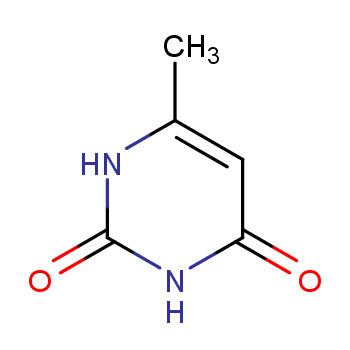 6-甲基尿嘧啶化学结构式