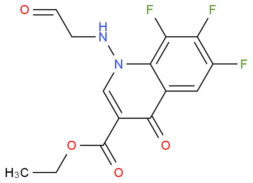 6,7,8-三 氟-1-(甲 酰 基 甲 基 氨 基)-4-氧代-1,4-二 氢 喹 啉-3-甲 酸 乙 酯