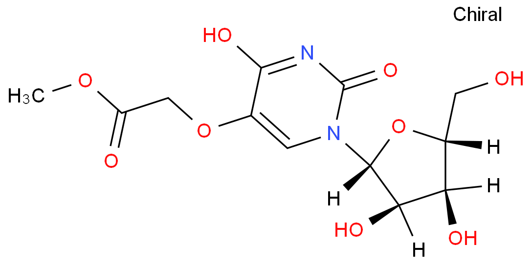 Uridine-5-oxyacetic acid methyl ester structure