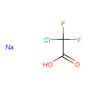 二氟氯乙酸钠化学结构式