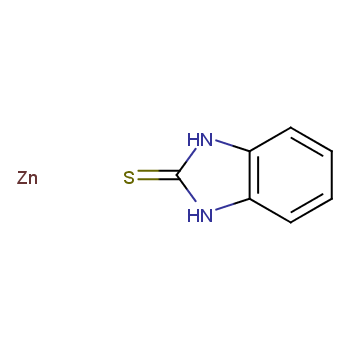 3030-80-6 2-巯基苯并咪唑锌盐 结构式图片