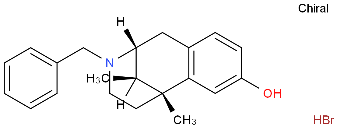 (2alpha,6alpha,11R*)-3-benzyl-1,2,3,4,5,6-hexahydro-6,11-dimethyl-2,6-methano-3-benzazocin-8-ol hydrobromide