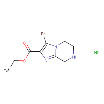 Ethyl 3-bromo-5,6,7,8-tetrahydroimidazo[1,2-a]pyrazine-2-carboxylate hydrochloride