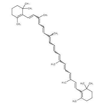 β-胡萝卜素化学结构式