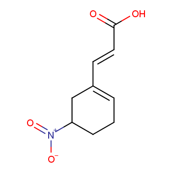 (E)-3-(5-nitrocyclohexen-1-yl)prop-2-enoic acid