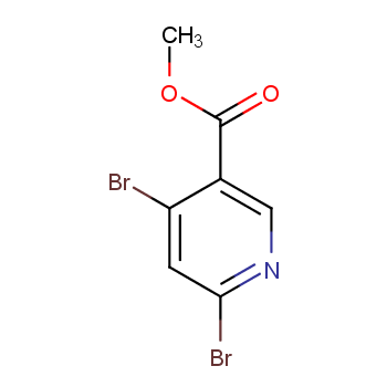 4,6-二溴烟酸甲酯化学结构式