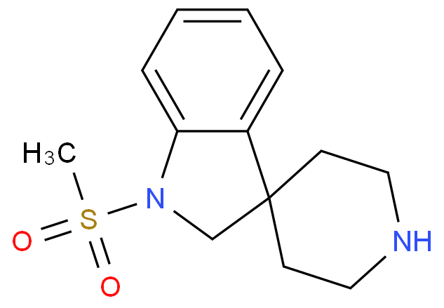 1-(甲基磺酰基)螺[二氢吲哚
-3,4'-哌啶]
