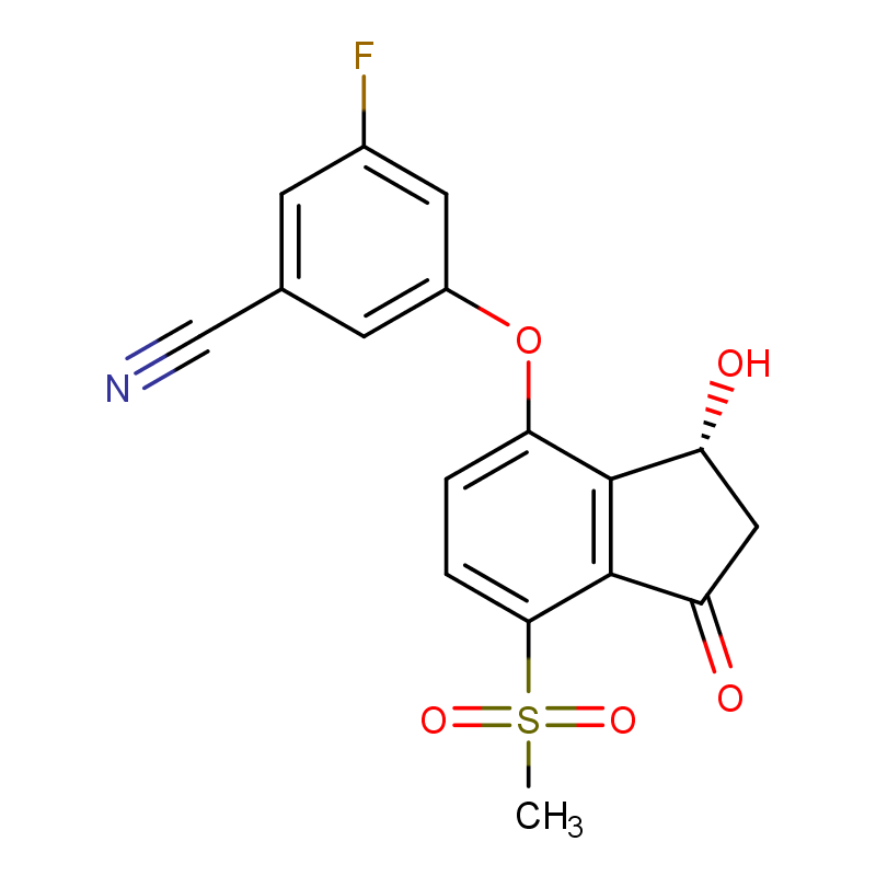 (R)-3-氟-5-((3-羟基-7-(甲磺酰基)-1-氧代-2,3-二氢-1H-茚-4-基)氧基)苯腈 CAS号:2738675-96-0科研及生产专用 高校及研究所支持货到付款