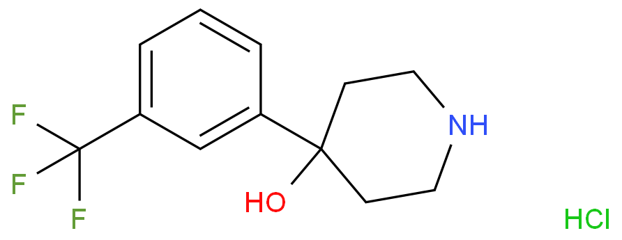 4-Piperidinol,4-[3-(trifluoromethyl)phenyl]-, hydrochloride (1:1)                                                                                                                                         