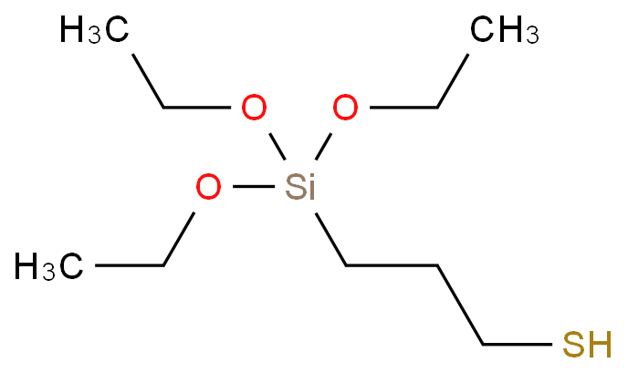 3-巯丙基三乙氧基硅烷化学结构式