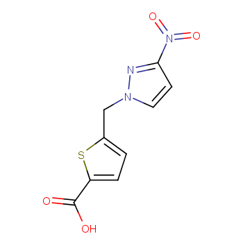 5-[(3-Nitro-1H-pyrazol-1-yl)methyl]thiophene-2-carboxylic acid