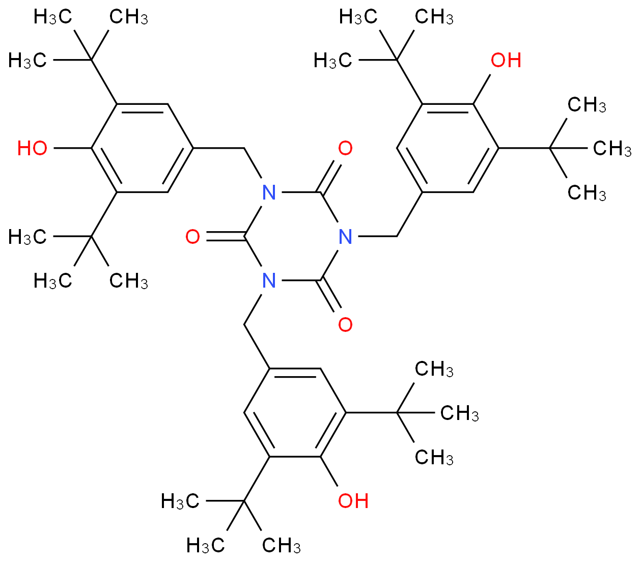 1,3,5-三(3,5-二叔丁基-4-羟基苄基)-1,3,5-三嗪烷-2,4,6-三酮