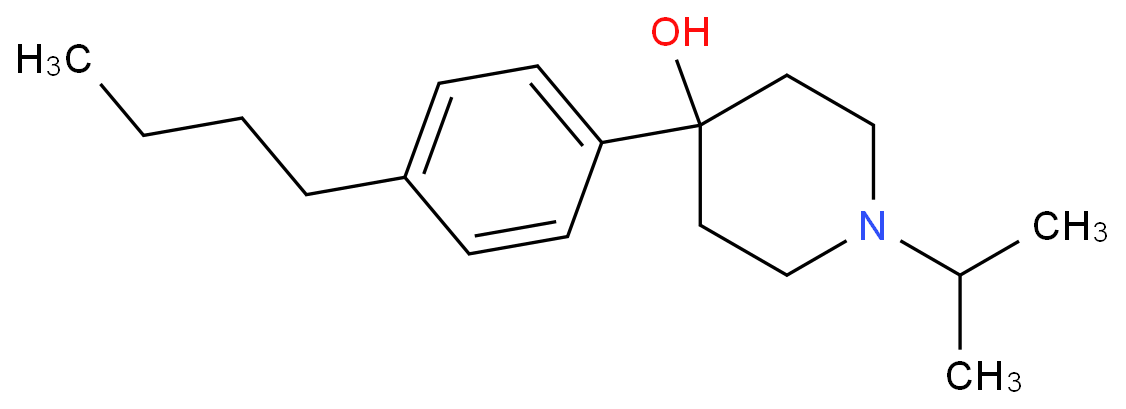 4-(4-N-BUTYLPHENYL)-4-HYDROXY-1-ISOPROPYLPIPERIDINE