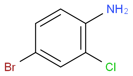 4-溴-2-氯苯胺化学结构式